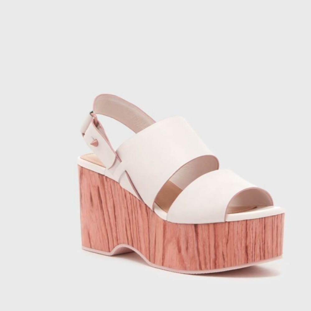Size 11- Nash off white platform heel